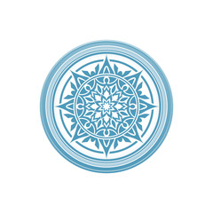 Floral decoration element, circle ornament