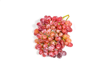 red grape isolated on white