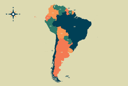 South America Map Images – Browse 142,005 Stock Photos, Vectors, and Video