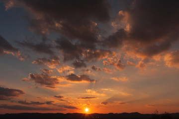 Sunset over Quiet Town