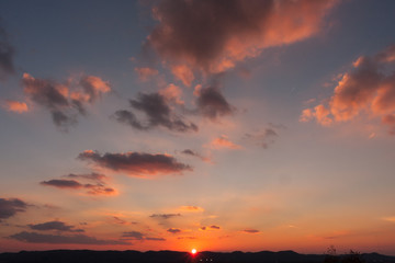 Sunset over Quiet Town