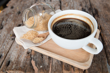 Coffee with brown sugar