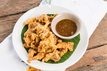 Homemade Deep Fried Mushrooms with Dipping Sauce