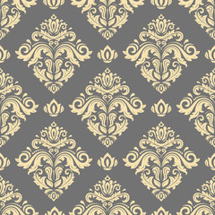 Obraz premium Seamless classic vector golden pattern. Traditional orient ornament