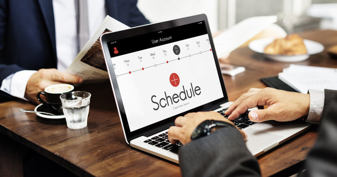 Schedule Time Management Planner Concept