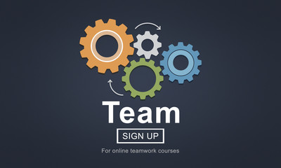 Team Teamwork Homepage Collaboration Concept