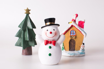 Christmas cartoon collection, Isolated on white background