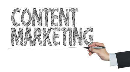content marketing written by hand