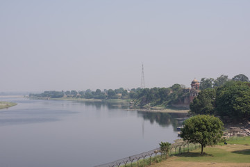 Fototapeta premium Yamuna river, Agra, India.