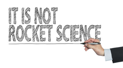 not rocket written by hand