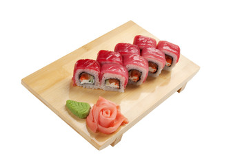 Traditional Asian food sushi