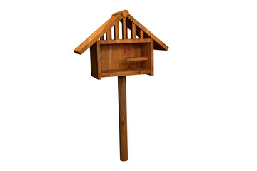 Bird House isolated on white background.3d illustration