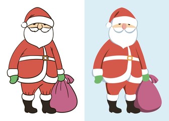 Santa Claus. Happy New Year. Merry Christmas