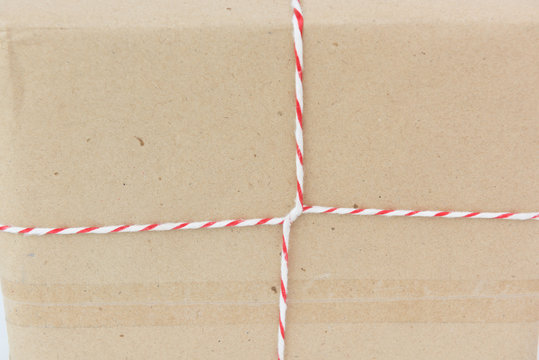 Back side brown parcel box background