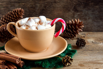 Peppermint hot chocolate