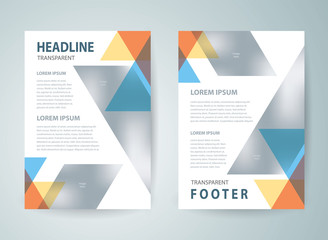 Fototapeta premium Abstract flyer brochure design template cover colored stripes