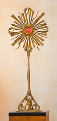 BRESCIA, ITALY - MAY 22, 2016: The modern reliquary of St. Andrew the Apostle in Duomo Nuovo church...