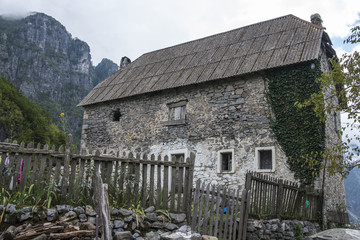 Fototapeta na wymiar Typical Albanian house