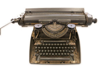 Fototapeta na wymiar Vintage typewriter alphabet and number keys