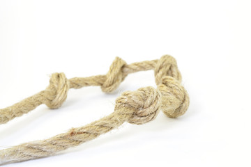 Rope with knots