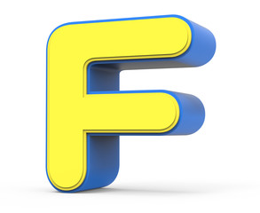 cute yellow letter F
