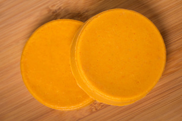 Vegan diy homemade yellow cheese