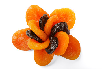 dried apricots and prunes
