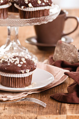 Chocolate muffin. 