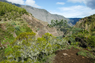 Cirque of Mafate in La Reunion island