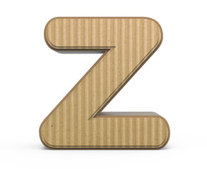 corrugated letter Z