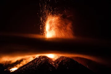 Cercles muraux Volcan Éruption du volcan Etna