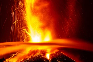Photo sur Plexiglas Volcan Éruption du volcan Etna