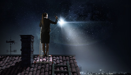 Lost in darkness . Mixed media