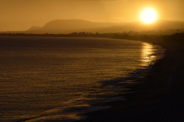Fototapeta premium crete sunrise in kolymvari greece