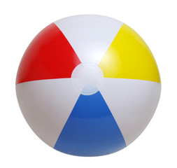 Obraz premium Beach ball on a white