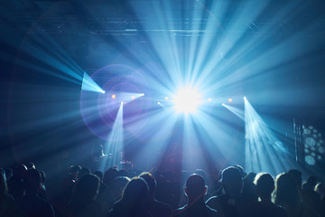 Fototapeta na wymiar Stage, concert light.