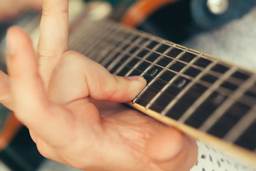 man playing electric guitar © fotofabrika