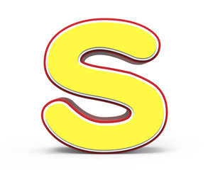 yellow letter S
