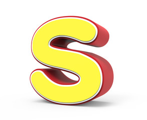 yellow letter S