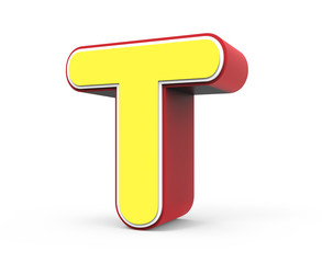 yellow letter T