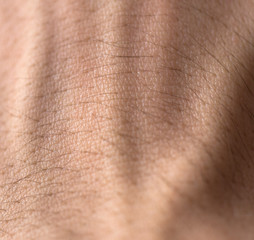 Human skin macro photo