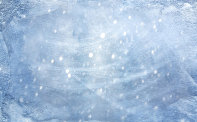 Blue winter icy background
