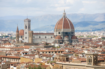 Fototapeta na wymiar Cathedral of Santa Maria del Fiore in Florence