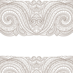 Hand-drawn  floral frame