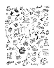 Sewing set, sketch for your design