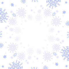 фон со снежинками, векторная иллюстрация