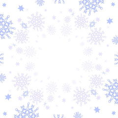 фон со снежинками, векторная иллюстрация