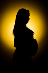 Pregnant woman abstraction