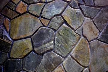 Mosaic Stone Wall 