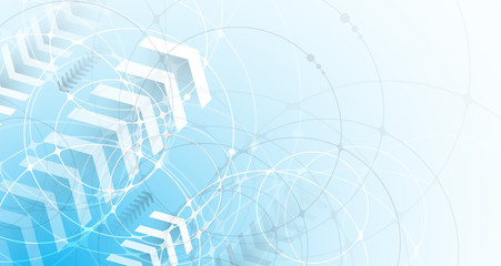 Digital technology world. Business virtual concept. Vector background